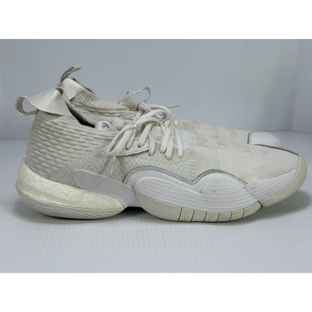 adidas Trae Young 2 Mens Shoes Size 18 Triple‎ White Basketball Sneakers H03844